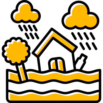 Flood and contaminated water cleanup icon